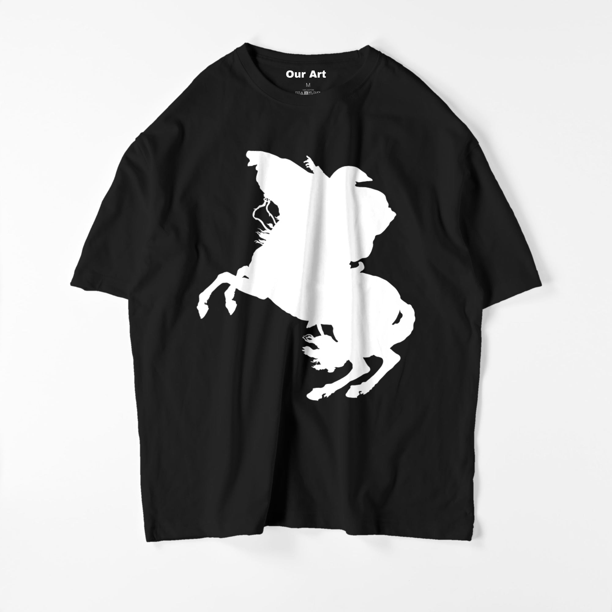 Napoleon Crossing the Alps (Black t-shirt) – Our Art