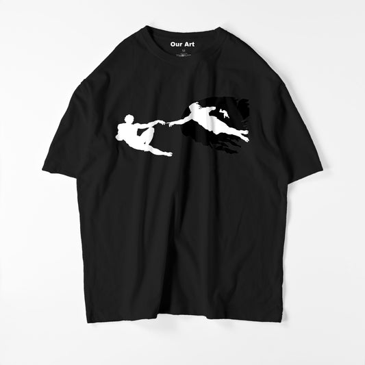 Creation of Adam (Black t-shirt)