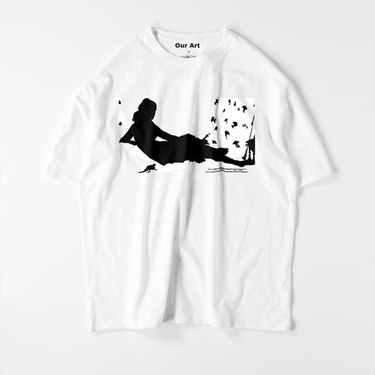 Grande Odalisque (White t-shirt)