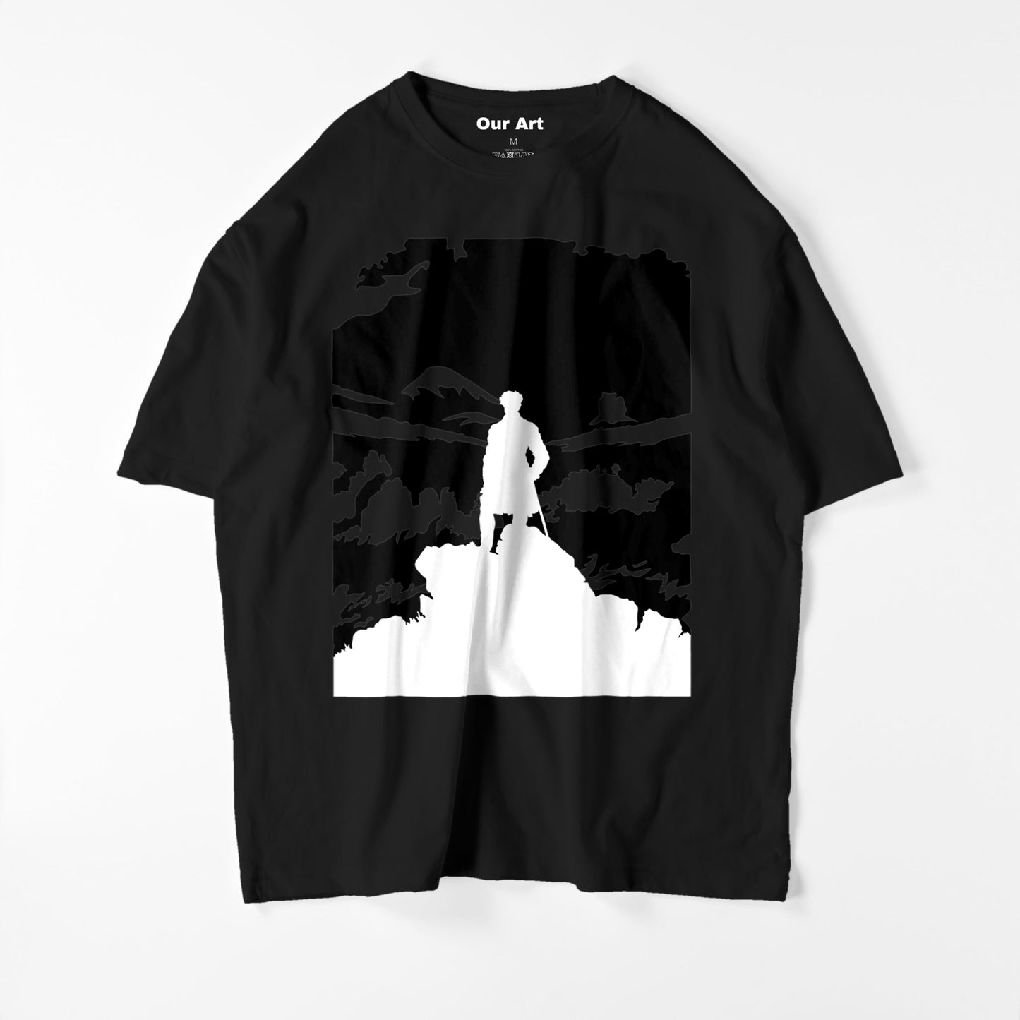 Wanderer above the Sea of Fog (Black t-shirt)