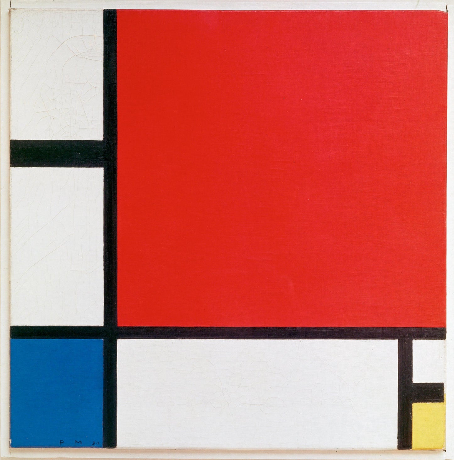 Composition II in Red, Blue, and Yellow (Black t-shirt)